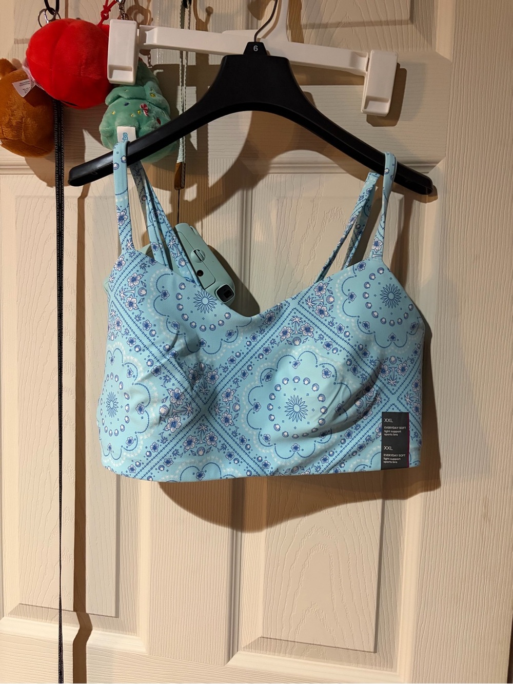 Light Blue Patterned Bralette Top - Women Intimates